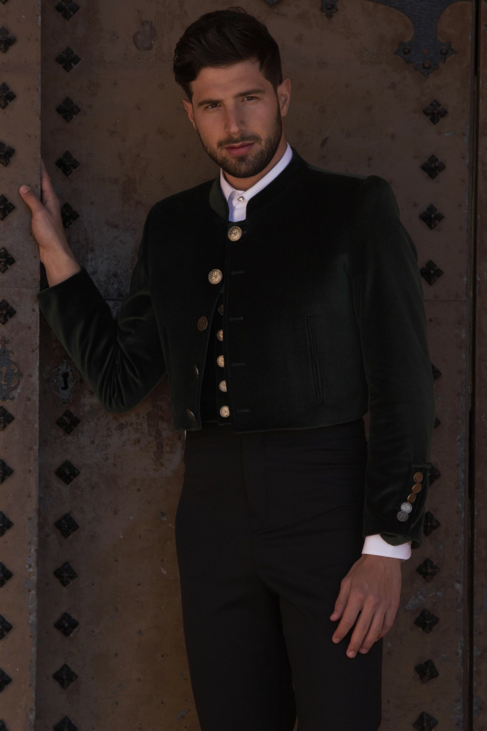 Traje Terciopelo Campero Jimenez. Traje campero Traje corto